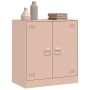 Aparador de acero rosa 67x39x73 cm de vidaXL, Aparadores - Ref: Foro24-841674, Precio: 93,68 €, Descuento: %