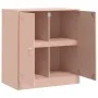Rosa Stahl-Sideboard 67x39x73 cm von vidaXL, Sideboards - Ref: Foro24-841674, Preis: 92,81 €, Rabatt: %