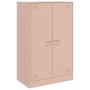 Aparador de acero rosa 67x39x107 cm de vidaXL, Aparadores - Ref: Foro24-841662, Precio: 126,53 €, Descuento: %