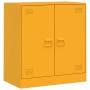 Aparador de acero amarillo mostaza 67x39x73 cm de vidaXL, Aparadores - Ref: Foro24-841676, Precio: 104,63 €, Descuento: %