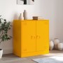 Aparador de acero amarillo mostaza 67x39x73 cm de vidaXL, Aparadores - Ref: Foro24-841676, Precio: 104,63 €, Descuento: %