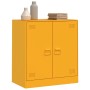 Aparador de acero amarillo mostaza 67x39x73 cm de vidaXL, Aparadores - Ref: Foro24-841676, Precio: 104,63 €, Descuento: %
