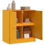 Aparador de acero amarillo mostaza 67x39x73 cm de vidaXL, Aparadores - Ref: Foro24-841676, Precio: 104,63 €, Descuento: %