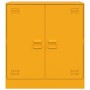 Aparador de acero amarillo mostaza 67x39x73 cm de vidaXL, Aparadores - Ref: Foro24-841676, Precio: 104,63 €, Descuento: %
