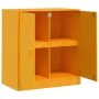 Aparador de acero amarillo mostaza 67x39x73 cm de vidaXL, Aparadores - Ref: Foro24-841676, Precio: 103,54 €, Descuento: %