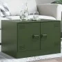 Olivgrüner Couchtisch aus Stahl, 67 x 50 x 44 cm von vidaXL, Couchtisch - Ref: Foro24-841731, Preis: 70,59 €, Rabatt: %