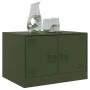 Olivgrüner Couchtisch aus Stahl, 67 x 50 x 44 cm von vidaXL, Couchtisch - Ref: Foro24-841731, Preis: 70,59 €, Rabatt: %