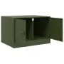 Olivgrüner Couchtisch aus Stahl, 67 x 50 x 44 cm von vidaXL, Couchtisch - Ref: Foro24-841731, Preis: 70,59 €, Rabatt: %