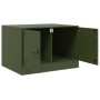 Olivgrüner Couchtisch aus Stahl, 67 x 50 x 44 cm von vidaXL, Couchtisch - Ref: Foro24-841731, Preis: 71,27 €, Rabatt: %
