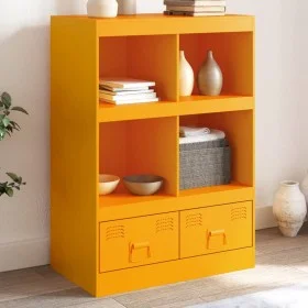Senfgelbes Sideboard aus Stahl, 67x39x95 cm von vidaXL, Sideboards - Ref: Foro24-841802, Preis: 108,57 €, Rabatt: %