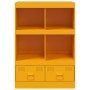 Aparador de acero amarillo mostaza 67x39x95 cm de vidaXL, Aparadores - Ref: Foro24-841802, Precio: 109,57 €, Descuento: %