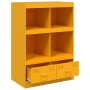 Aparador de acero amarillo mostaza 67x39x95 cm de vidaXL, Aparadores - Ref: Foro24-841802, Precio: 109,57 €, Descuento: %