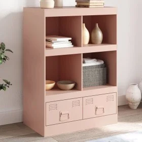 Rosafarbenes Sideboard aus Stahl, 67 x 39 x 95 cm von vidaXL, Sideboards - Ref: Foro24-841800, Preis: 107,77 €, Rabatt: %