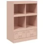 Aparador de acero rosa 67x39x95 cm de vidaXL, Aparadores - Ref: Foro24-841800, Precio: 107,77 €, Descuento: %