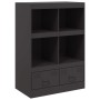 Aparador de acero negro 67x39x95 cm de vidaXL, Aparadores - Ref: Foro24-841799, Precio: 114,45 €, Descuento: %
