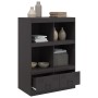 Aparador de acero negro 67x39x95 cm de vidaXL, Aparadores - Ref: Foro24-841799, Precio: 114,45 €, Descuento: %