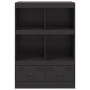 Aparador de acero negro 67x39x95 cm de vidaXL, Aparadores - Ref: Foro24-841799, Precio: 114,45 €, Descuento: %