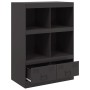 Aparador de acero negro 67x39x95 cm de vidaXL, Aparadores - Ref: Foro24-841799, Precio: 114,45 €, Descuento: %