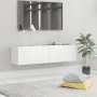 Glossy white plywood TV cabinet 120x30x30 cm by vidaXL, TV Furniture - Ref: Foro24-801496, Price: 102,05 €, Discount: %