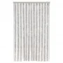 Light gray and white chenille fly curtain 118x220 cm by vidaXL, Mosquito nets for windows - Ref: Foro24-4004879, Price: 84,28...