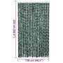 Grün-weißer Chenille-Fliegenvorhang, 118 x 220 cm von vidaXL, Moskitonetze für Fenster - Ref: Foro24-4004887, Preis: 80,63 €,...
