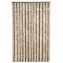 Dunkelbrauner und beiger Chenille-Fliegenvorhang, 118 x 220 cm von vidaXL, Moskitonetze für Fenster - Ref: Foro24-4004885, Pr...