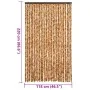 Cortina antimoscas chenilla ocre y blanco 118x220 cm de vidaXL, Mosquiteras para ventanas - Ref: Foro24-4004891, Precio: 74,2...