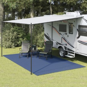 Alfombrilla de camping azul 5x3 m