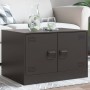 Mesa de centro acero negro 67x50x44 cm de vidaXL, Mesas de centro - Ref: Foro24-841727, Precio: 66,83 €, Descuento: %