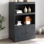 Anthrazitfarbenes Sideboard aus Stahl, 67 x 39 x 107 cm von vidaXL, Sideboards - Ref: Foro24-841669, Preis: 106,67 €, Rabatt: %