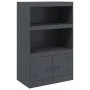 Aparador de acero antracita 67x39x107 cm de vidaXL, Aparadores - Ref: Foro24-841669, Precio: 106,67 €, Descuento: %