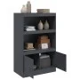 Aparador de acero antracita 67x39x107 cm de vidaXL, Aparadores - Ref: Foro24-841669, Precio: 106,67 €, Descuento: %