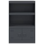 Anthracite steel sideboard 67x39x107 cm by vidaXL, Sideboards - Ref: Foro24-841669, Price: 107,67 €, Discount: %