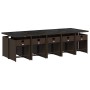 Garten-Essgruppe 11-teilig und braune synthetische Rattankissen von vidaXL, Gartensets - Ref: Foro24-3277880, Preis: 737,53 €...