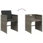 5-piece garden dining set with gray synthetic rattan cushions by vidaXL, Garden sets - Ref: Foro24-3277849, Price: 358,99 €, ...