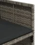 5-piece garden dining set with gray synthetic rattan cushions by vidaXL, Garden sets - Ref: Foro24-3277849, Price: 358,99 €, ...