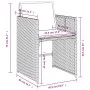 5-piece garden dining set with gray synthetic rattan cushions by vidaXL, Garden sets - Ref: Foro24-3277849, Price: 358,99 €, ...