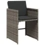 Garden dining set with cushions 13 pieces gray synthetic rattan by vidaXL, Garden sets - Ref: Foro24-3277987, Price: 880,54 €...