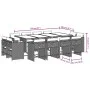 Garden dining set with cushions 13 pieces gray synthetic rattan by vidaXL, Garden sets - Ref: Foro24-3277987, Price: 880,54 €...
