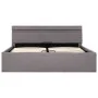 Hydraulic canape bed with LED storage taupe fabric 140x200 cm by vidaXL, Beds and slatted bases - Ref: Foro24-285627, Price: ...
