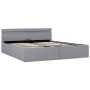 Cama hidráulica con almacenaje y LED tela gris claro 160x200cm de vidaXL, Camas y somieres - Ref: Foro24-285610, Precio: 346,...