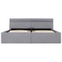 Cama hidráulica con almacenaje y LED tela gris claro 160x200cm de vidaXL, Camas y somieres - Ref: Foro24-285610, Precio: 346,...