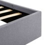 Cama hidráulica con almacenaje y LED tela gris claro 160x200cm de vidaXL, Camas y somieres - Ref: Foro24-285610, Precio: 346,...