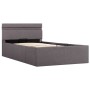 Hydraulic canape bed LED storage taupe fabric 100x200 cm by vidaXL, Beds and slatted bases - Ref: Foro24-285625, Price: 327,3...