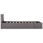 Hydraulic canape bed LED storage taupe fabric 100x200 cm by vidaXL, Beds and slatted bases - Ref: Foro24-285625, Price: 327,3...