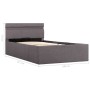Hydraulic canape bed LED storage taupe fabric 100x200 cm by vidaXL, Beds and slatted bases - Ref: Foro24-285625, Price: 327,3...