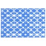 Blau-weißer PP-Outdoor-Teppich 80x150 cm von vidaXL, Outdoor-Protektoren - Ref: Foro24-310444, Preis: 18,46 €, Rabatt: %