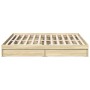 Sonoma oak engineered wood bed with drawers 180x200 cm by vidaXL, Beds and slatted bases - Ref: Foro24-3280638, Price: 164,83...