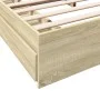 Cama con cajones madera ingeniería roble Sonoma 180x200 cm de vidaXL, Camas y somieres - Ref: Foro24-3280638, Precio: 164,05 ...