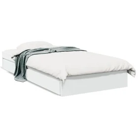 Weißes Holzwerkstoffbett mit Schubladen 90x200 cm von vidaXL, Betten und Lattenroste - Ref: Foro24-3280678, Preis: 154,57 €, ...